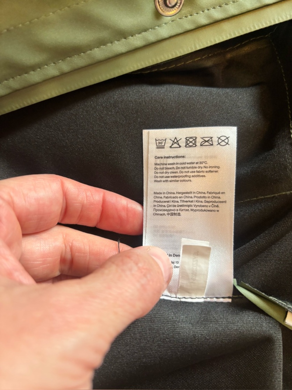 Rains Curve Waterproof Belted Jacket - Picture 13 of 16